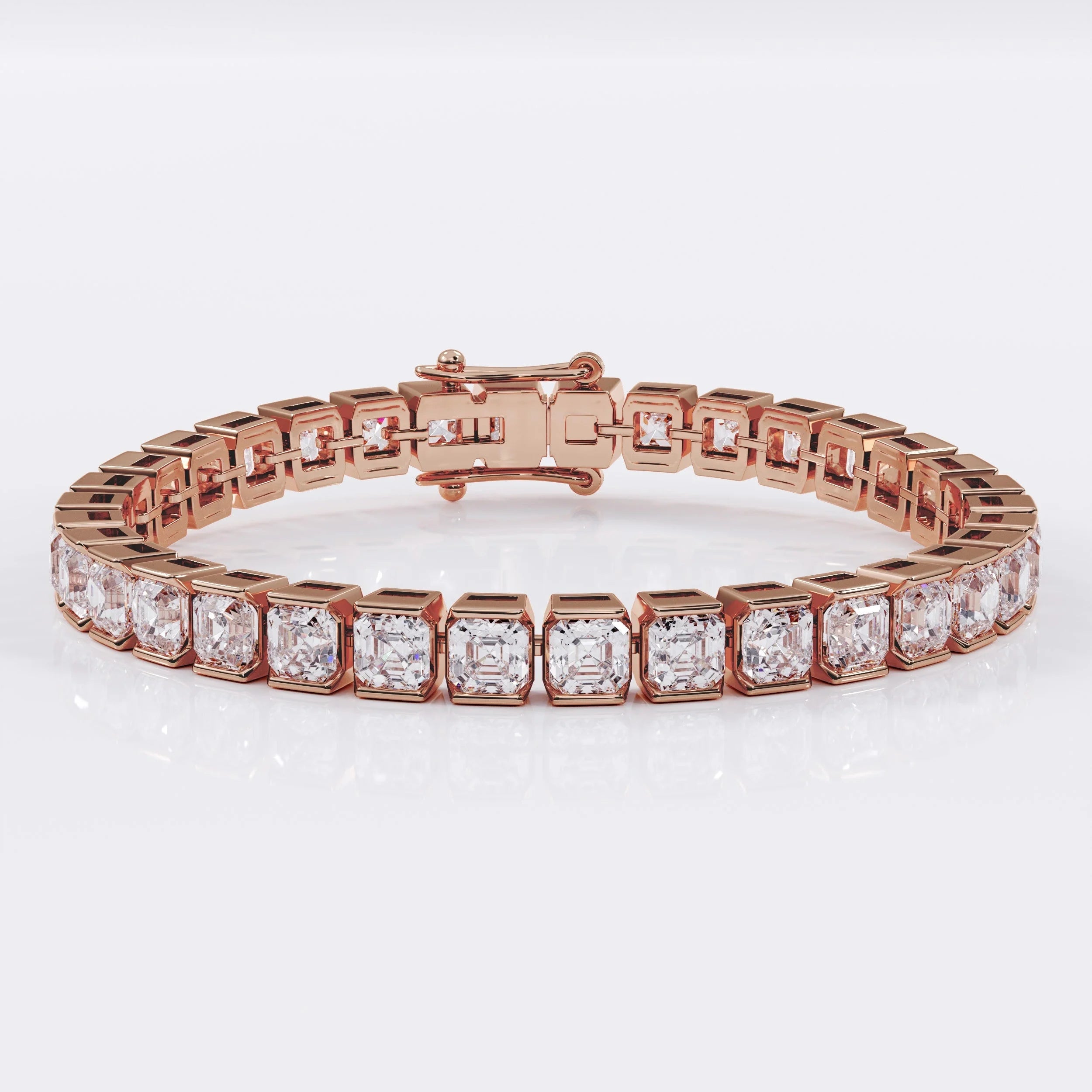Asscher_cut_diamond_bracelet La Stella Jewels