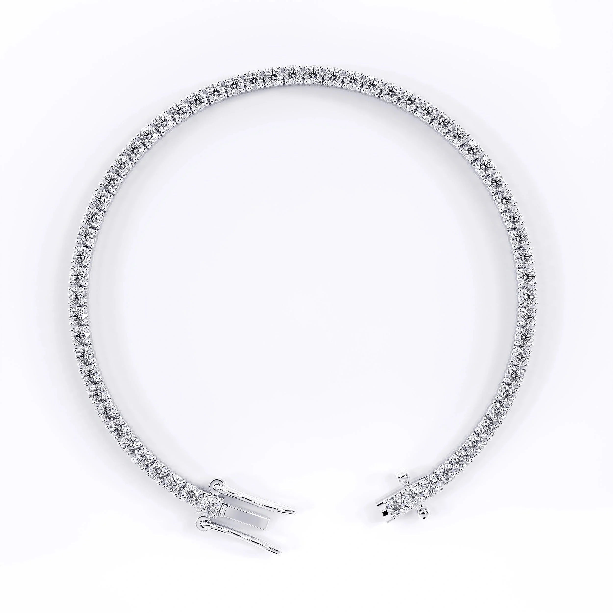 Diamond Tennis Bracelet for Women - 2mm (925 Sterling Silver) La Stella Jewels