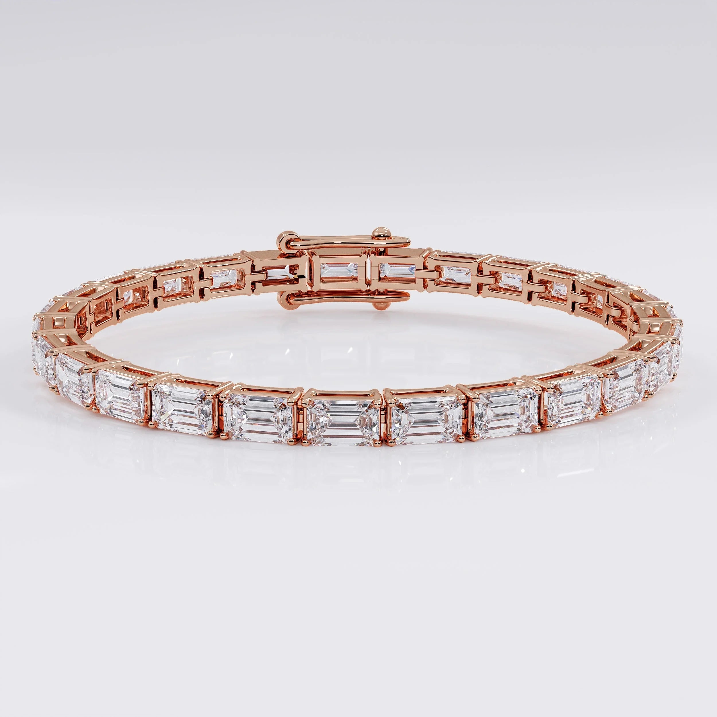 Emerald_cut_diamond_tennis_bracelet La Stella Jewels