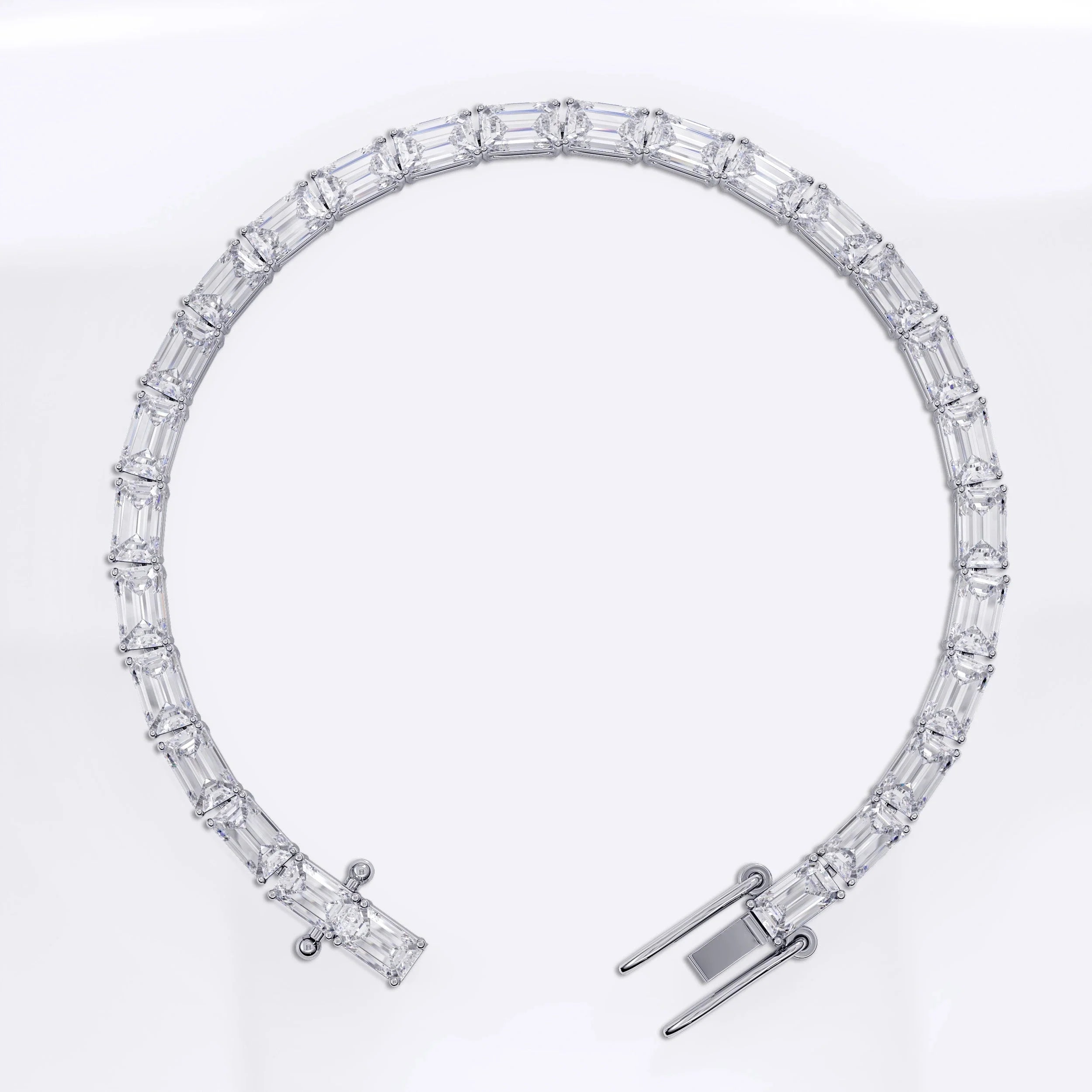 Flower Diamond Tennis Bracelet (925 Sterling Silver) (Copy) La Stella Jewels