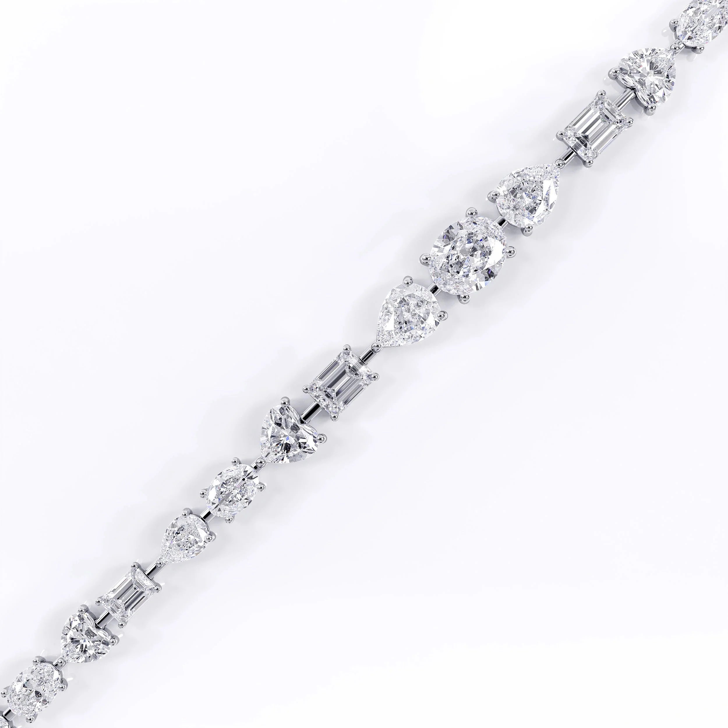 Mixed_shape_diamond_bracelet La Stella Jewels
