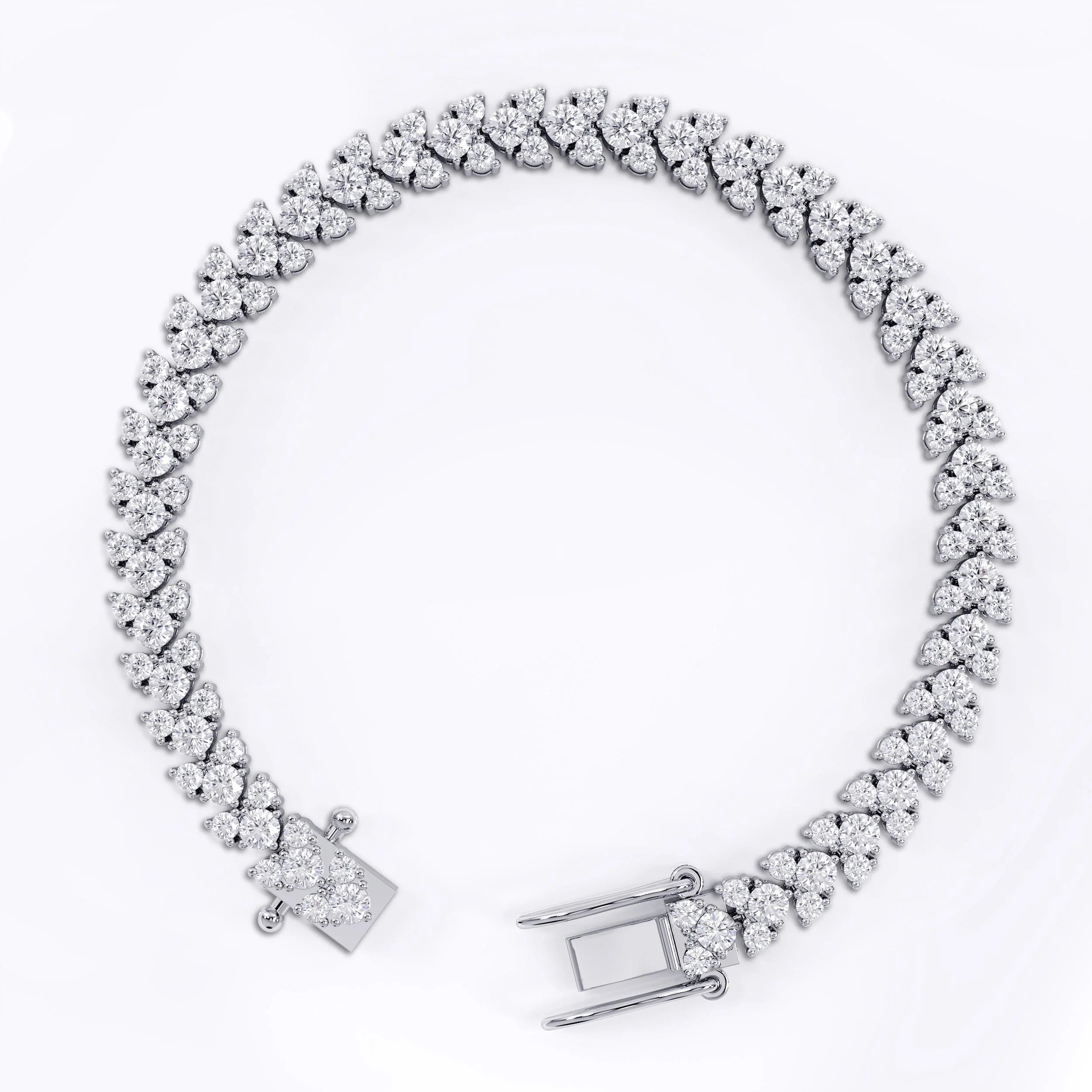 Tennis_bracelet_heart_for_women La Stella Jewels