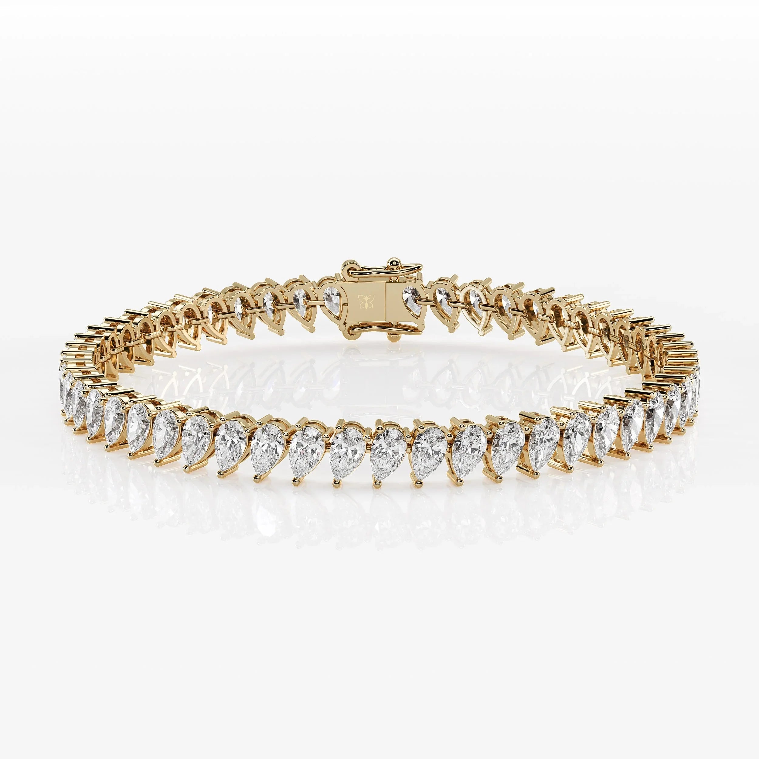 Pear Cut Diamond Tennis Bracelet For Women La Stella Jewels