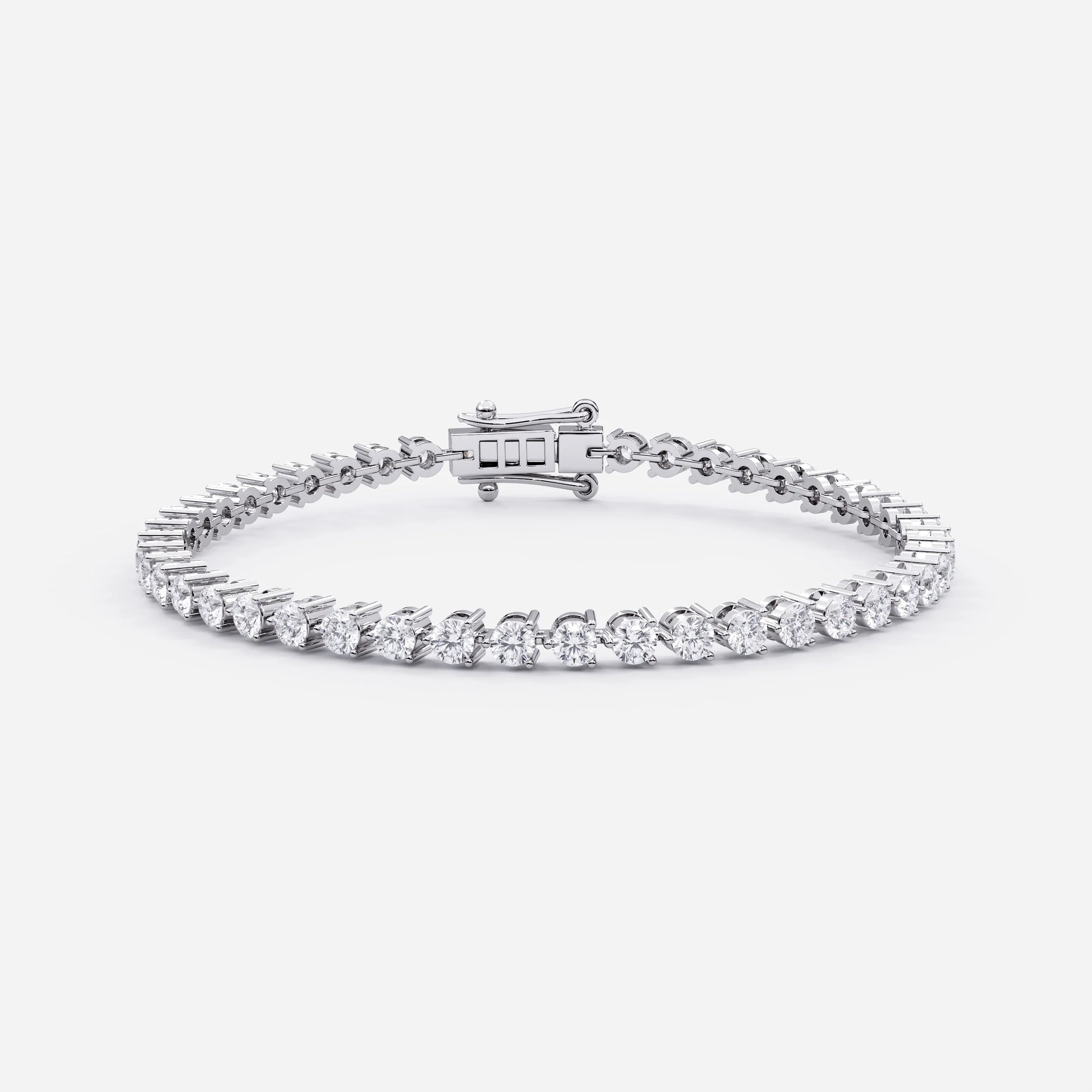3 Prong Tennis Bracelet for Women (925 Sterling Silver) La Stella Jewels