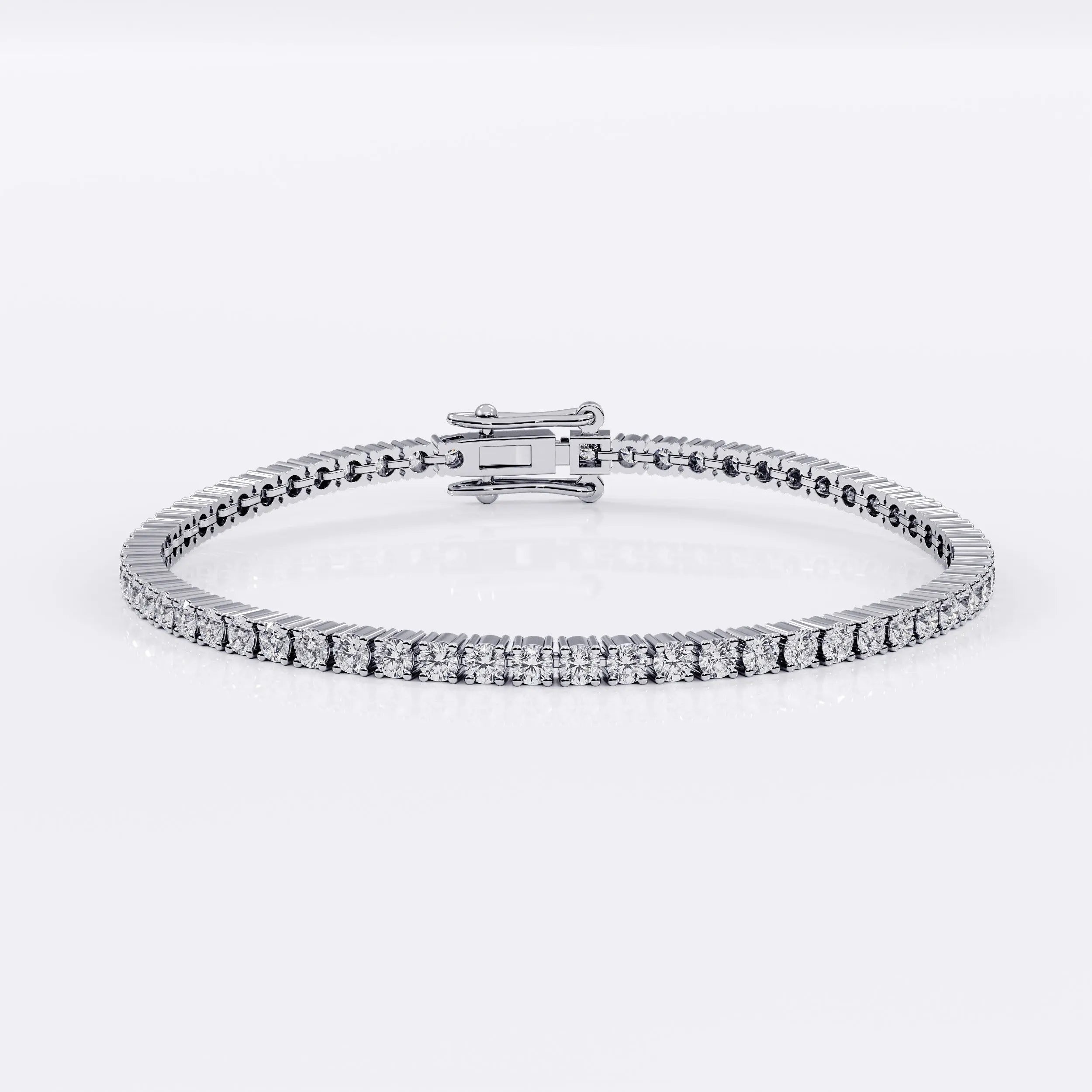 Diamond Tennis Bracelet for Women - 2mm (925 Sterling Silver)  La Stella Jewels