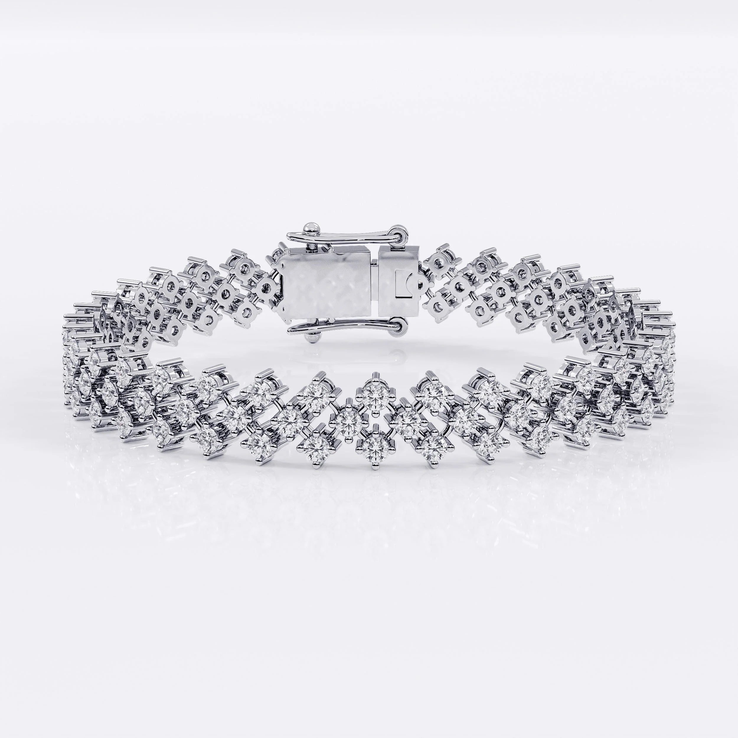 Diamond_Tennis_Bracelet_Silver La Stella Jewels